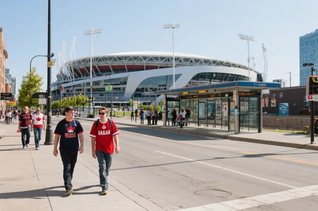 球迷在加拿大主办城市街区规划世界杯比赛日行程